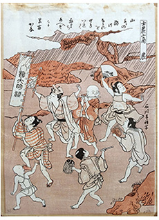 Chanting Farmers by Ishikawa Toyomasa